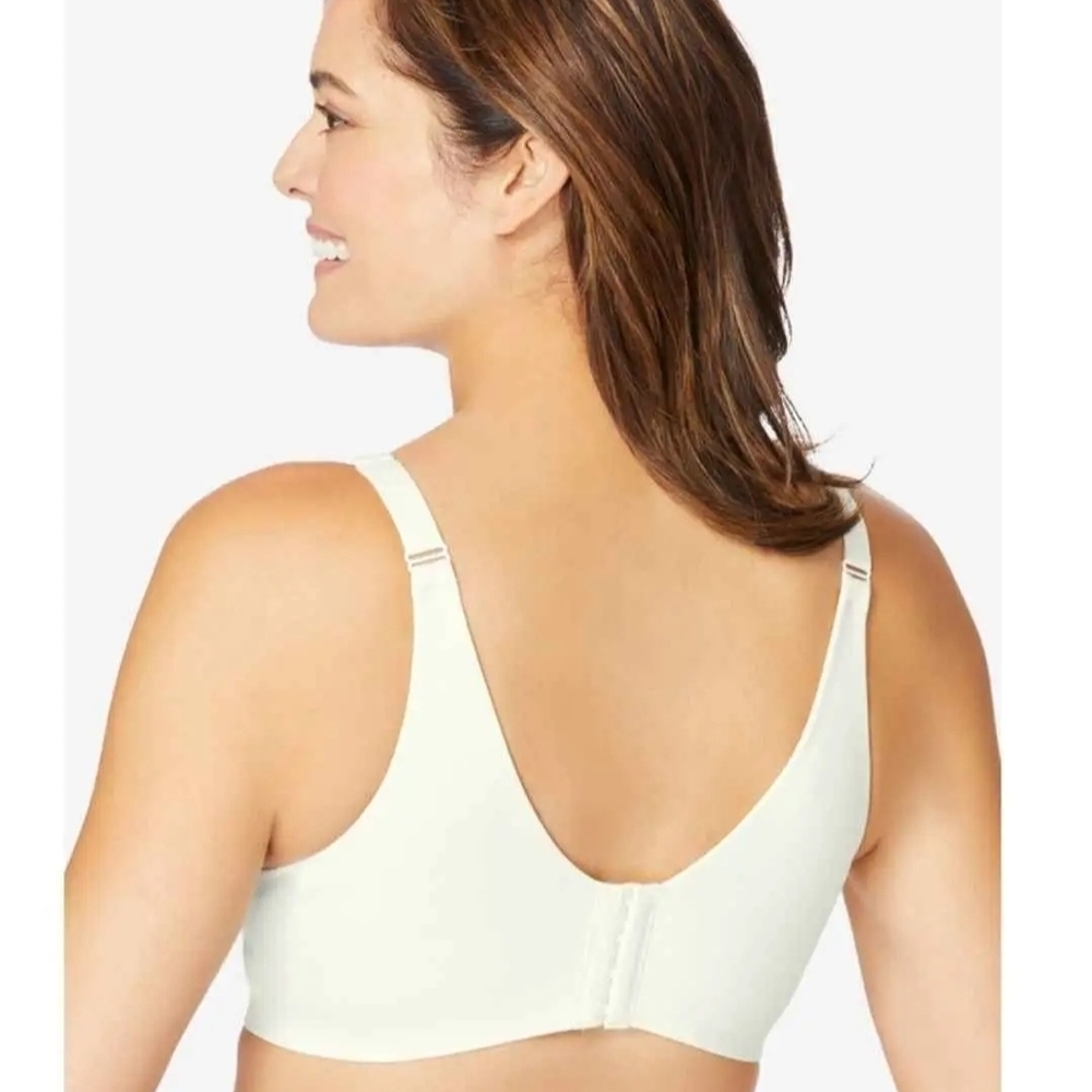 NWT Women's Black Back Smoother Wireless Bra 50D - Picture 2 of 5